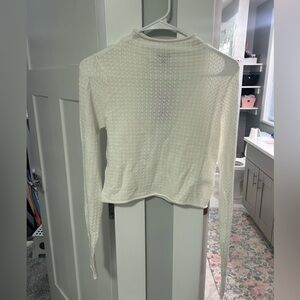 Wild Fable Cream Textured Knit Top